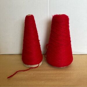 Phoenix Dye Works 2/8 Orlon Weaving Knitting Craft Yarn Berry Red 5.5oz